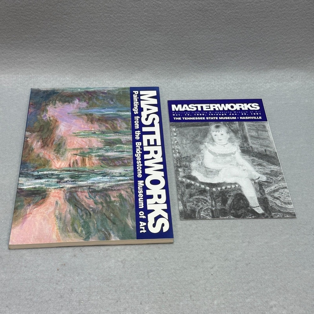 Vintage 1990 Masterworks Art Catalog TN State Museum + Guide Map Nashville TN